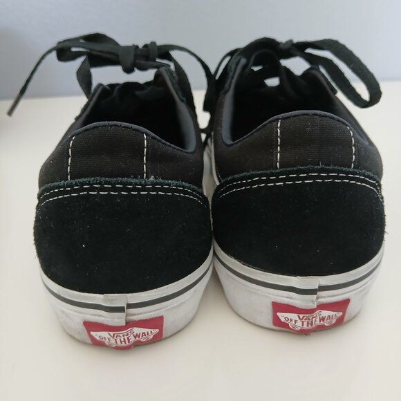 Vans Ward Women's SIze 8 Black and White Suede and Canvas Sneakers - Picture 14 of 14